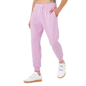 Pantalones Deportivos Unisex Personalizados Bella + Canvas, Pantalones Casuales Súper Suaves con Cintura Elástica, Color Lila, Felpa de Esponja - Product Image 1