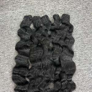 Cabello Humano Virgen 100% de Alta Calidad, Color Natural, Doble Trama, Largo, Color Personalizado, Estilo Liso, Gran Stock, Vietnamita - Product Image 4