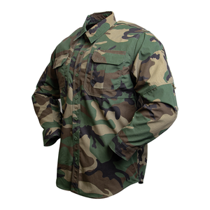 Chemise de chasse et de tir en plein air pour homme, coupe ajustée, personnalisable, respirante, séchage rapide, évacuation de l'humidité, légère, 100% - Product Image 6