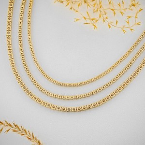 สร้อยคอเทนนิสทองคำแท้ 18K งานหรูหราสั่งทำพิเศษ ทองคำบริสุทธิ์ 18K 22K ประดับเพชรแท้ VVS - Product Image 5