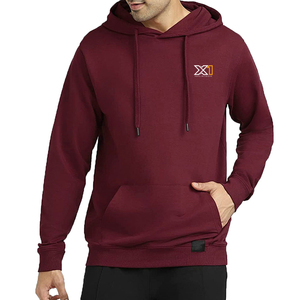 Sweats à capuche pour hommes solides d'hiver nouvellement extensibles en polyester/coton - Product Image 3