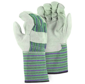 ถุงมือนิรภัยหนังวัวแบบแยกยาวของแคนาดาแขนทำงานป้องกันอุตสาหกรรมได้รับการรับรอง CE - Product Image 5