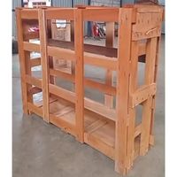 Caisses en bois bon marché pour l'emballage en bois d'acajou durable avec ISPM 15 Caisse d'expédition traitée thermiquement 4 voies pour l'exportation