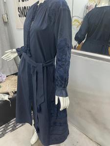 2020เสื้อเบลาส์แขนยาวผ้าลินินผสมฝ้ายปักลายดอกไม้สำหรับผู้หญิงชุดประจำชาติอูคูเลเล่แขนยาวผ้าลินิน100% ธรรมชาติ - Product Image 3