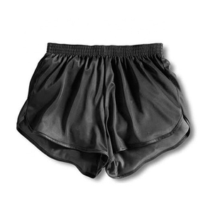 Vente en gros de shorts de fitness séchage rapide haute qualité personnalisés pour hommes noirs en nylon écologique shorts de course pantalons d'entraînement - Product Image 1