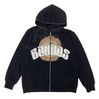 Pakaian Fashion Ukuran Besar Hoodie Cetak Puff 100% Katun Musim Dingin Gaya Terbaru Grosir
