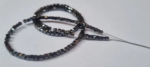 Cuentas cuadradas de moissanita de 3mm de grado AAA, moissanita negra de excelente corte para collar de diamantes personalizado, joyería de piedra con patrón redondo - Product Image 2