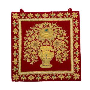 Zari Jewel Hand-Knotted Wool Carpet Elegant Traditional Design for Living Room Hotel Car Bathroom Use Abstract for Prayer - Product Image 1