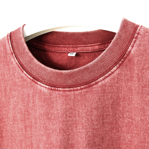 T-shirt vintage pour hommes personnalisé 100% coton lavé à la pierre style délavé à l'acide tissu de rue - Product Image 3