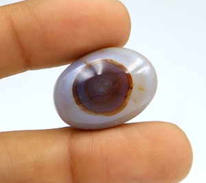 Cabujón de Ágata Natural, Gema de Forma Ovalada Lisa, Tamaño 25X18X9MM, para la Fabricación de Joyas - Product Image 2