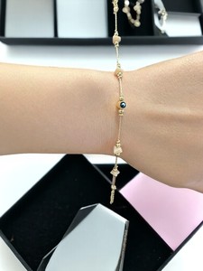 DAFNI BIG PAZAR Stainless Steel Imitation Pearl Zircon Stone Coated Wrap <b>Bracelet</b>-Trendy Gift - Product Image 3