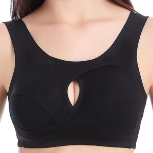 Sujetadores deportivos de talla grande para mujer, algodón a prueba de golpes, transpirable, sin costuras, Bralette, ropa interior cómoda y sencilla para dormir - Product Image 2