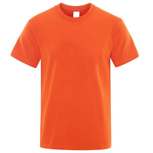 Camiseta recortada de algodón 100% al por mayor para hombre de talla grande de manga corta patrón impreso transpirable clásico de punto de alta calidad - Product Image 5