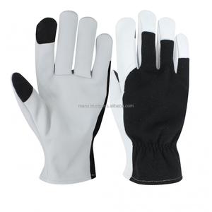 100% gants de travail en cuir industriel en cuir de chèvre durables en stock - Product Image 3