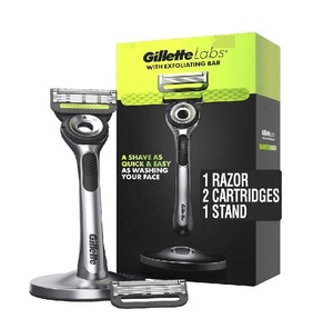 GilletteLabs Rasoir avec barre exfoliante pour hommes Kit de toilettage de haute qualité Meilleur prix Gillette Set de rasage pas cher à vendre - Product Image 1