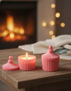 Prix de gros, pot à bonbons de luxe, bougie en cire de soja parfumée, disponible au prix de fabrication auprès d'un fabricant indien - Product Image 1