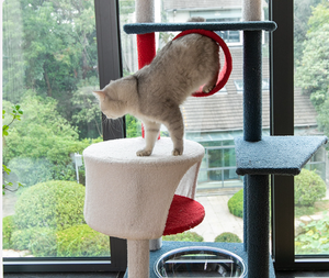 Grote Jongen Krabpaal Voor Katten Speelspeelgoed Grote Houten Kat Nest Krabber Met Sisal Touw - Product Image 4