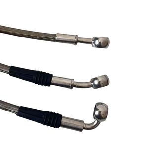 Manguera de Freno Flexible de Acero Hidráulico AN3 Universal M10 para Motocicleta y Automóvil, Línea de Embrague de Freno, Manguera Flexible de Aceite Trenzada con Recubrimiento de PU - Product Image 2