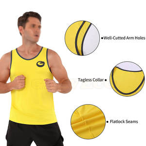 Ropa activa transpirable Camiseta sin mangas para hombre Precio barato MOQ bajo Camiseta sin mangas para hombre En stock Camiseta sin mangas para hombre - Product Image 4
