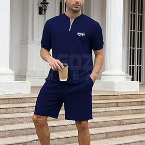 Ensemble T-shirt et short de course décontracté pour homme, personnalisable, respirant, séchage rapide, couleurs sur mesure - Product Image 2