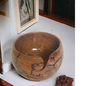 Bols à tricoter et à crocheter en résine de qualité d'exportation avec sculpture en filet et design Bol en fil de résine artisanal et écologique - Product Image 6