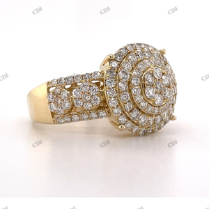 แหวนฮิปฮอปของผู้ชาย925แหวนเงินสเตอร์ลิงสำหรับทุกเพศดีไซน์อินเทรนด์แหวนกรามอยส์ซอไนต์หรูหราได้รับการรับรอง - Product Image 2