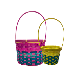 PANIERS EN BAMBOU colorés du Vietnam à prix d'usine: des solutions de stockage abordables et écologiques pour tous les paniers à œufs de Pâques - Product Image 1