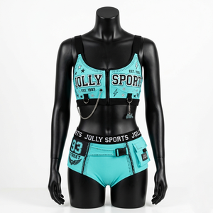 Traje de baño de una pieza para mujer, 260 GSM, nailon y spandex, diseño de panel en contraste rosa, sublimación, logotipo personalizado, traje de baño para mujer - Product Image 4