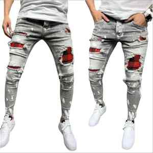 Pantalones de mezclilla para hombre de corte recto azul clásico Pedido a granel disponible Cómodo uso diario Pantalones de mezclilla de algodón duraderos - Product Image 4