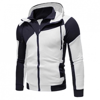 Style de qualité supérieure 100% coton à capuche fermeture éclair survêtement hiver pour hommes Logo personnalisé coupe régulière vêtements de sport décontractés nouveau Design