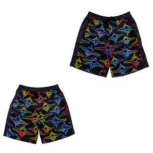 Wholesale Men's High Street Single <b>Layer</b> Mesh Shorts Front Sublimation Printed 100% Polyester Custom Eco-Friendly Breathable - Product Image 2