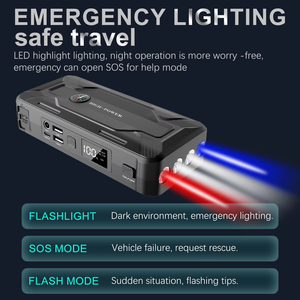 Paquete de Emergencia Multifunción, Dispositivo de Arranque de 12v, Potenciador de Batería de Coche, Arrancador de Emergencia para Camión - Product Image 3