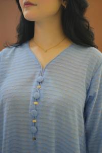 Tela de terciopelo de algodón Blossom, maxi, holgada, sin arrugas, de secado rápido, informal, para otoño/primavera, verano, diseño de diseñador, para bodas y fiestas. - Product Image 5