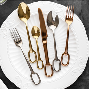 Juego de Cubiertos de Estilo Clásico con Acabado Dorado para Restaurantes, Cubertería de Metal, Cuchara y Cuchillo, Hecho en India - Product Image 6