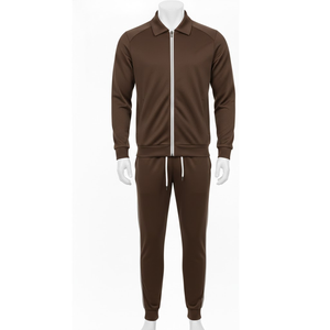 Ensemble de jogging pour homme bleu sarcelle à prix d'usine – Veste zippée et pantalon tendance pour l'hiver – Survêtement urbain et durable - Product Image 3