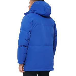 Shiny <b>Down</b> Coat Hood Winter Thicken Warmth Puffer Zipper Jacket Fashion Waterproof Bubble Jackets - Product Image 4