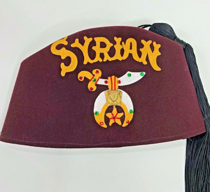 Shriners Fez Chapeau Vintage Tassel Pin Mason Masonic Marron Or Franc-maçons Maçonnique Chapeau Haute Qualité Personnalisé Meilleure Vente Hot Fezz - Product Image 5
