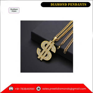 Design Unique Meilleure Qualité Or Jaune Matériel Véritables Pendentifs En Diamant Naturel Au Meilleur Prix - Product Image 6