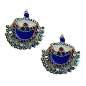 Prix de gros fait à la main 2024 dernière conception collier et boucles d'oreilles bijoux pour femmes Afghan Kuchi Tribal Vintage ensembles de bijoux - Product Image 3