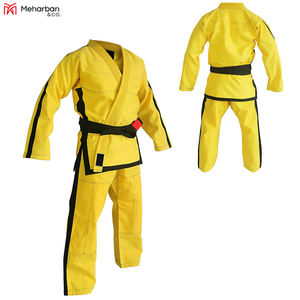 Vente en gros d'uniformes de Jiu Jitsu avec logo personnalisé Kimono BJJ Gi Judo Gi pour l'entraînement et la compétition pour le karaté Taekwondo Vêtements d'arts martiaux - Product Image 2