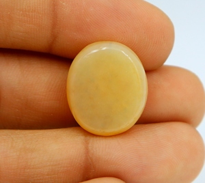 Cabochon d'agate naturelle, pierre précieuse ovale lisse, taille 20x17x9 mm, pour la fabrication de bijoux - Product Image 3