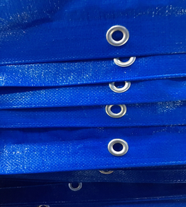 Accessoires de bâche PE enduits de Style uni de conteneur de charge ignifuge imperméable tissé par PE de l'équipe professionnelle pour industriel fait - Product Image 5