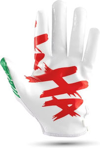 Gants de football américain de haute qualité, confortables, personnalisables avec votre propre logo, impression silicone, pour l'entraînement sportif. - Product Image 5