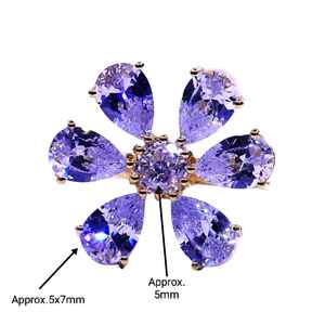 Bague de style classique en argent sterling 925 plaquée or avec zircon cubique - Product Image 6