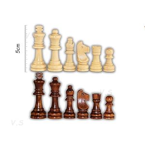 ชุดหมากรุกสำหรับผู้ใหญ่ผู้เล่นสองคนทำจากไม้รูปทรงใหม่อุปกรณ์เล่นในร่มเครื่องบนโต๊ะอาหาร - Product Image 4