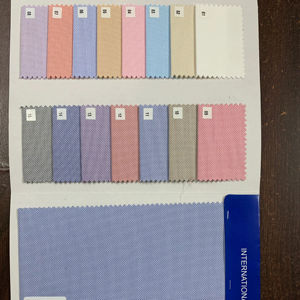 Fourniture directe en usine 58 largeurs Tissus pour chemises en poly coton tissés de style uni pour garçons et filles Chemises et vêtements décontractés - Product Image 1