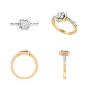 แหวนเงินแท้ 925 ดีไซน์หรูหรา ประดับเพชร CZ ทรงคุชชั่น สำหรับผู้หญิง เหมาะสำหรับงานหมั้น งานแต่งงาน ขอแต่งงาน ของขวัญจากผู้ผลิตโดยตรง - Product Image 2