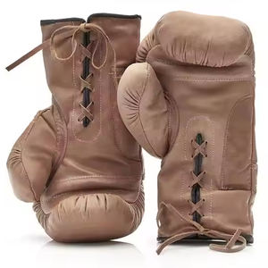 Guantes de boxeo profesionales de 8oz y 14oz al por mayor, hechos a medida con cuero de vaca original, diseño de PVC para adultos, lucha MMA - Product Image 4