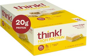 คิด! โปรตีนบาร์, ขนมโปรตีนสูง, ปราศจากกลูเตน, เหมาะสำหรับโคเชอร์, รสเลมอน 2.1 ออนซ์ต่อแท่ง, 10 แท่ง - Product Image 6