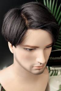 Wholesale 2025 100% <b>Human</b> <b>Hair</b> Premium Quality Full Cuticle Toupee for Men High Quality Full <b>Wig</b> for Men - Product Image 4